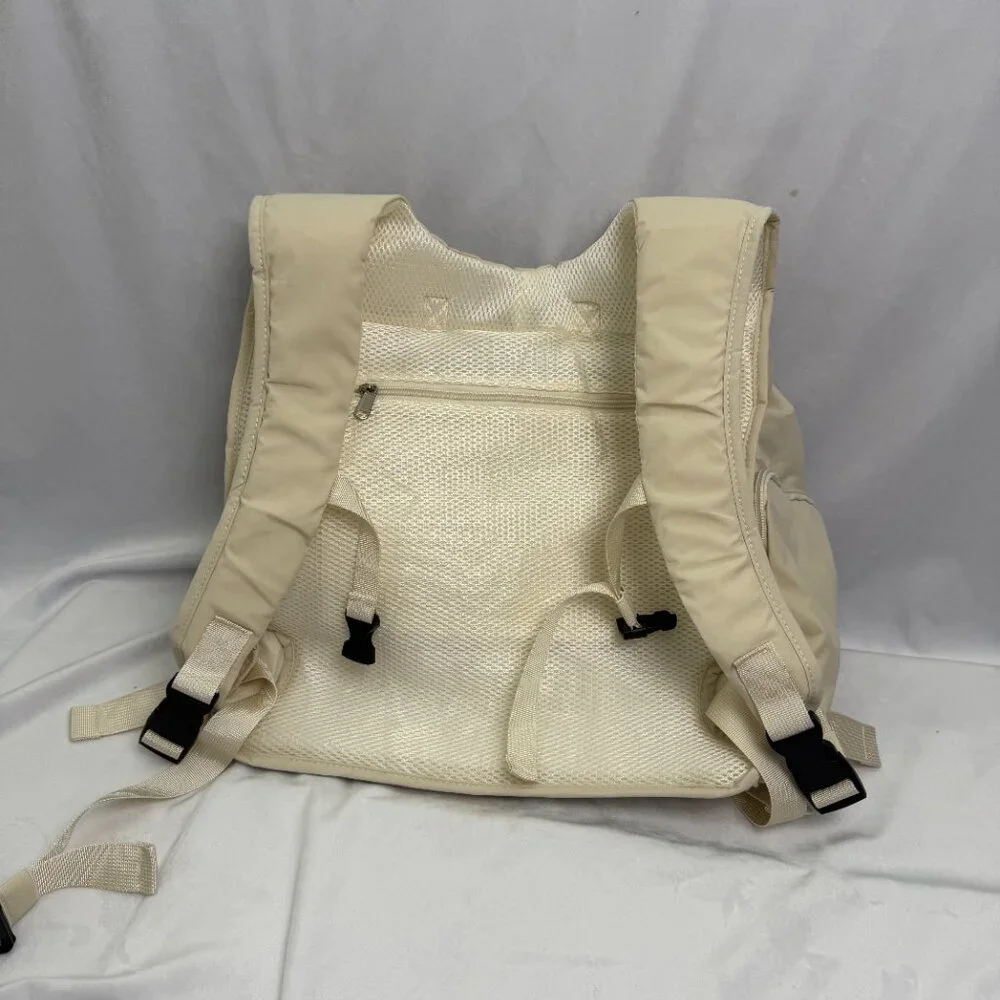 Adjustable Sturdy dog front and backpack carrier up to 15 lbs dog or cat, Beige